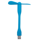 Flexible Mini Portable USB Powered 2-Blade USB Fan(Blue)