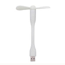 Flexible Mini Portable USB Powered 2-Blade USB Fan(White)