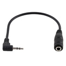 2.5mm Male Elbow to 3.5mm Female Audio Stereo Converter Adapter Cable