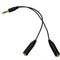 3.5mm Male to Dual 3.5mm Female Earphone Splitter adapter, Length: Approx 25cm