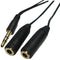 3.5mm Male to Dual 3.5mm Female Earphone Splitter adapter, Length: Approx 25cm