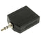 3.5mm Male to 2 Female 6.35mm Audio Adapter(Black)