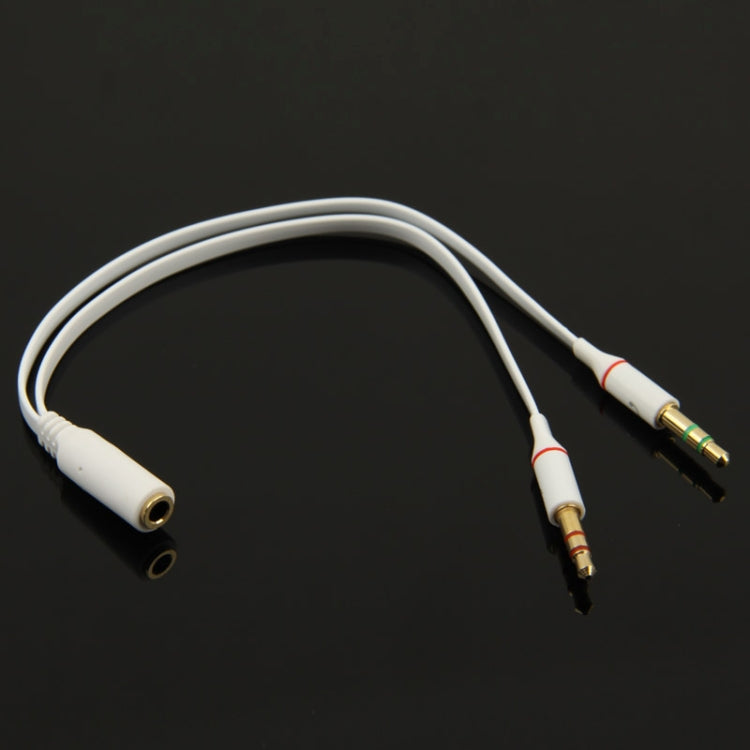 3.5mm female to 3.5mm Male Microphone Jack + 3.5mm Male Earphone Jack Adapter Cable