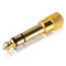 Gold Plated 6.35mm Male to 3.5mm Stereo Jack Adaptor Socket Adapter