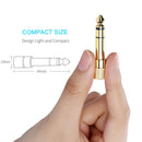 Gold Plated 6.35mm Male to 3.5mm Stereo Jack Adaptor Socket Adapter