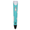 Hand-held 3D Printing Pen, EU Plug(Blue)