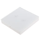 2 Ways Wireless Remote Control Light Touch Switch, Spectrum: 433.92MHz, Remote Control Distance: 30m(White)
