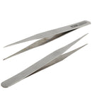 6 PCS Stainless Steel TS-10/ 11/ 12/ 13/ 14/ 15 Straight and Angled Tweezerses(Grey)