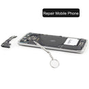 3 in 1 Repair Kit Key Ring with 3 Screwdrivers: Cross 1.5, Straight 1.5,Star Nut M2.5 for Smart Phone, Watches,Glasses(Silver)