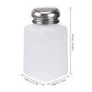 200ml Push Down Alcohol and Liquid Container Bottle(White)