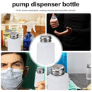 200ml Push Down Alcohol and Liquid Container Bottle(White)