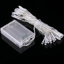 3m String Decoration Light, For Christmas Party, 30 LED, 2-Mode Flash, Battery Powered(Red Light)