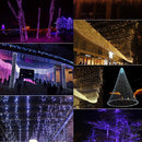 3m String Decoration Light, For Christmas Party, 30 LED, 2-Mode Flash, Battery Powered(Purple Light)