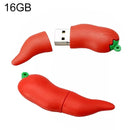 Hot Pepper Shape 16GB USB Flash Disk(Red)