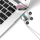 Heart Shaped Diamond Jewelry USB Flash Disk, Special for Valentines Day Gifts (16GB)(Pink)