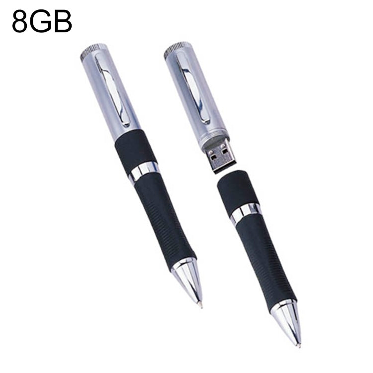 2 in 1 Pen Style USB Flash Disk, Black (8GB)