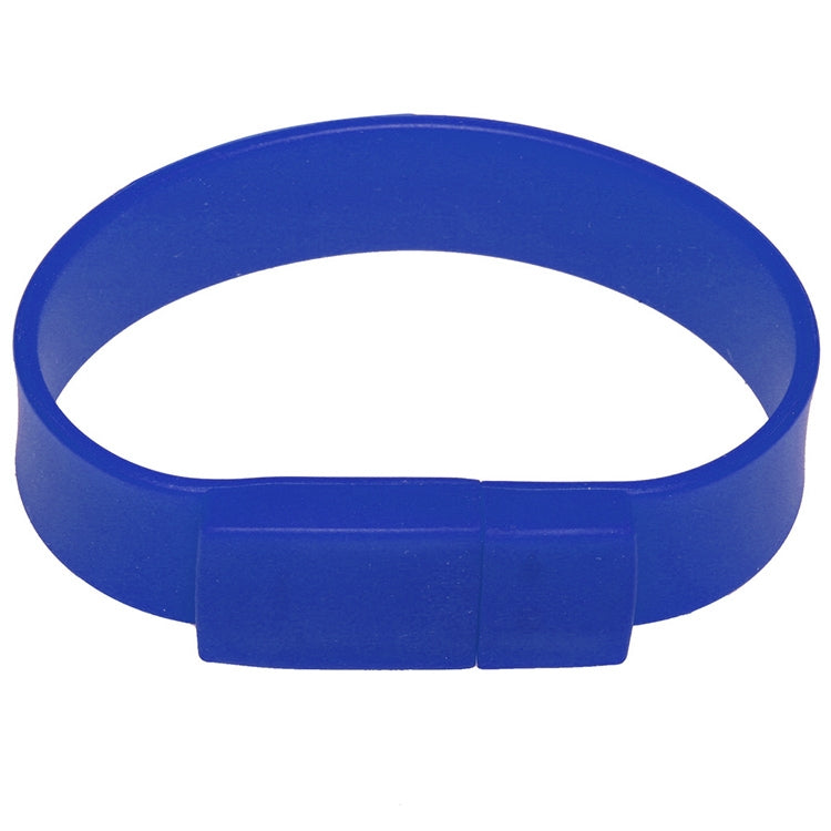 16GB Silicon Bracelets USB 2.0 Flash Disk(Dark Blue)