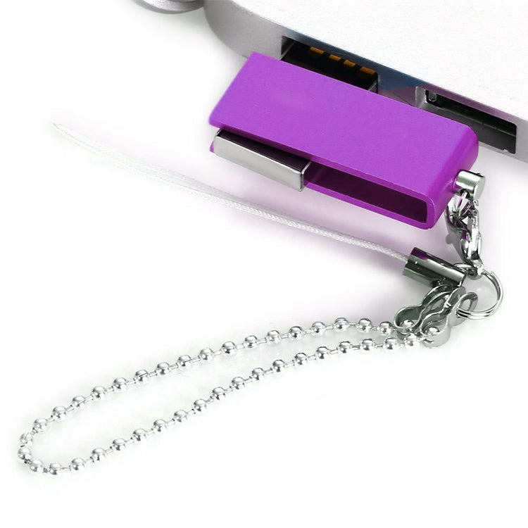 Mini Rotatable USB Flash Disk (2GB), Purple