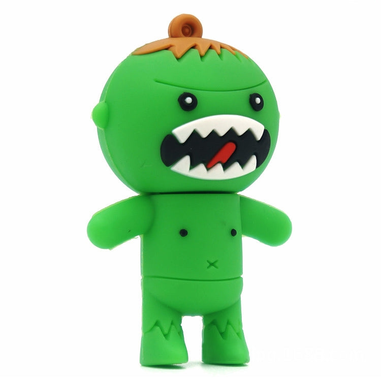 Cartoon Style Silicone USB2.0 Flash disk, Special for All Kinds of Festival Day Gifts, Green (4GB)