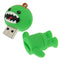 Cartoon Style Silicone USB2.0 Flash disk, Special for All Kinds of Festival Day Gifts, Green (4GB)
