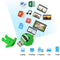Cartoon Style Silicone USB2.0 Flash disk, Special for All Kinds of Festival Day Gifts, Green (4GB)