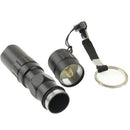 POLICE Super Bright 3W LED Flashlight Torch , Tail cap Switch, with Keychain, Length: 9.5cm(Black)