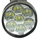 TrustFire TR-J18 LED Flashlight, 5 Mode, 7x Cree XM-L T6, Luminous Flux: 8000lm, Length: 24.5 / 30.5cm