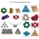 216 PCS Buckyballs Magnetic Balls / Magic Puzzle Magnet Balls(Gold)