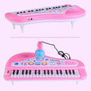 Electronic Organ Keyboard 37-key Electronic Piano with Stands & Microphone, Random Color Delivery