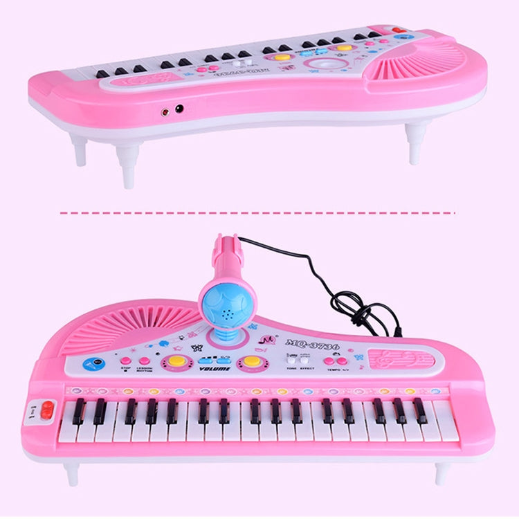 Electronic Organ Keyboard 37-key Electronic Piano with Stands & Microphone, Random Color Delivery