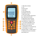 BENETECH GM8902 2.6 Inch LCD Screen Digital Wind Speed Meter Anemometer(Yellow)
