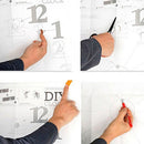 Creative DIY Adhesive Figure Wall Clock for Home Decoration, Diameter: 38.5cm(Black)