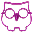 Cartoon Owl Shape Egg Frying Ring Mold Silicone Egg Fried Mould Omelette Mold(Purple)