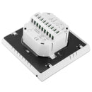 LCD Display Air Conditioning 2-Pipe Programmable Room Thermostat for Fan Coil Unit(White)