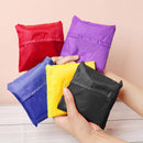 Ripstop Nylon Reusable Grocery Shopping Bag Foldable Travel Pouch(Black)