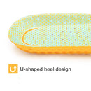 1 Pair Sports Shock Absorption Breathable Soft Thick Sweat Absorbent Insoles for Men / Women, Size: S(35-41 Yards)(Black)