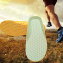 1 Pair Sports Shock Absorption Breathable Soft Thick Sweat Absorbent Insoles for Men / Women, Size: S(35-41 Yards)(Green)