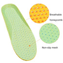 1 Pair Sports Shock Absorption Breathable Soft Thick Sweat Absorbent Insoles for Men / Women, Size: S(35-41 Yards)(Yellow)