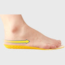 1 Pair Sports Shock Absorption Breathable Soft Thick Sweat Absorbent Insoles for Men / Women, Size: S(35-41 Yards)(Yellow)