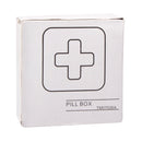 2 PCS 4 Compartments Portable Plastic Cross Pills Medicine Storage Box(Red)