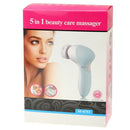 5 in 1 Beauty Care Brush Massager Scrubber Face Skin Care Electric Facial Cleanser