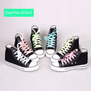 2 PCS Fashion Sports Fluorescent Color Flat Shoelaces(Pink)