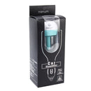 Nanum 50mL 180 Degree Rotation Aromatherapy Air Purifier Humidifier with Light, only for DC 12V Car Auto(Blue)