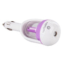 Nanum 50mL 180 Degree Rotation Aromatherapy Air Purifier Humidifier with Light, only for DC 12V Car Auto(Purple)
