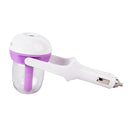 Nanum 50mL 180 Degree Rotation Aromatherapy Air Purifier Humidifier with Light, only for DC 12V Car Auto(Purple)