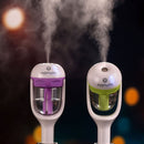 Nanum 50mL 180 Degree Rotation Aromatherapy Air Purifier Humidifier with Light, only for DC 12V Car Auto(Purple)