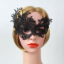 Sexy Girl Eye Mask Lace Venetian Masquerade Ball Party Fancy Mask(Black)