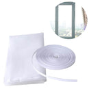 DIY Polyester Fly Screen/ Window Screen Hook and Loop Fastener Mosquito Net(White)