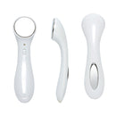 Ultrasonic Facial Massager Face-lift Ion Beauty Stimulator Skin Care Face Cleaning Equipment(White)