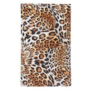 Foldable Trendy Panther Patterned Cosmetic Brush Case Bag Kit Set for Ladies / 12pcs Brushes Facial Care Product